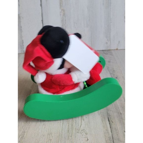Disney Minnie Mouse rocking sleigh animated sing xmas figure - Picture 5 of 8